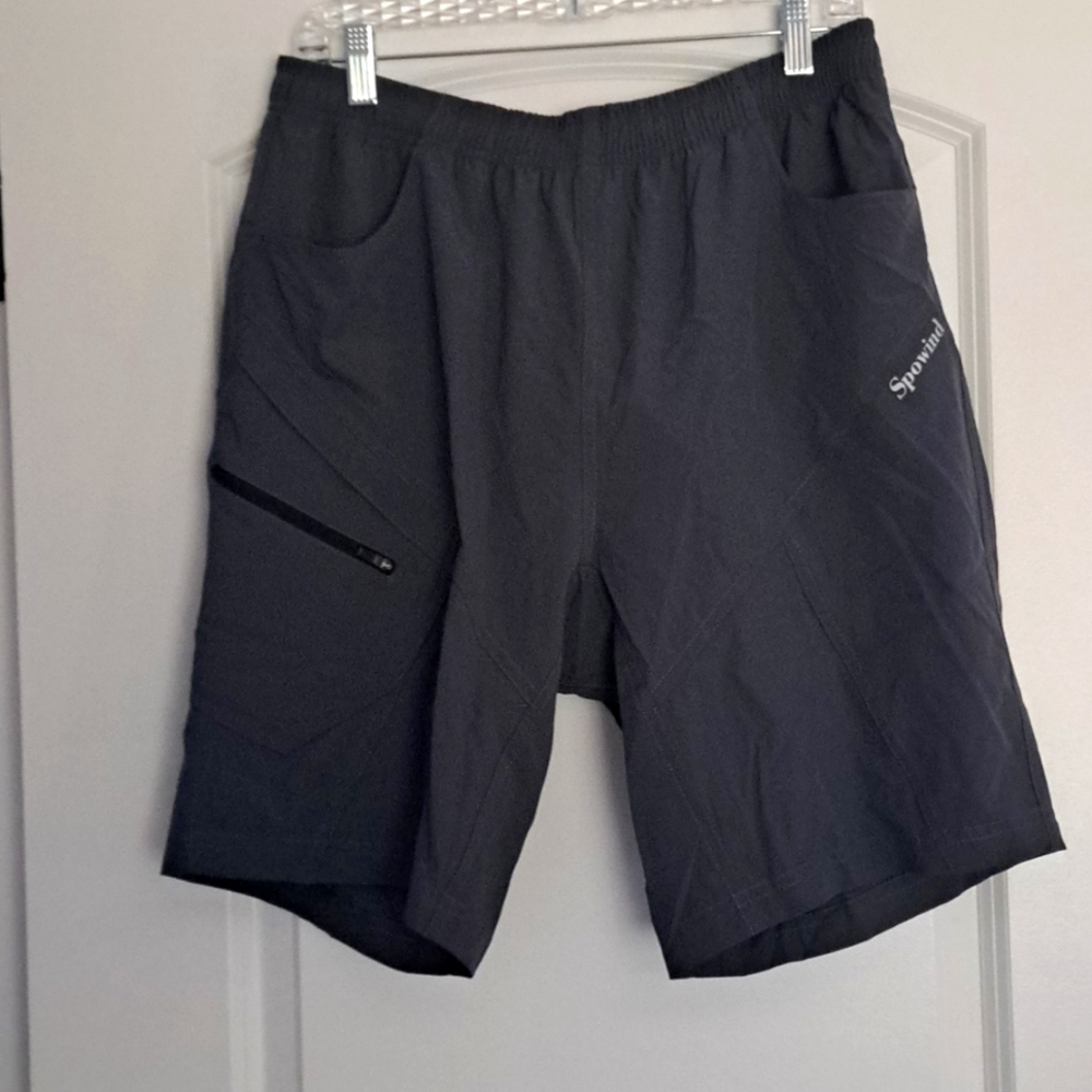 Mens Mountain Bike 3D Padded Bicycle MTB  Loose-fit Lightweight Shorts Lg NWT